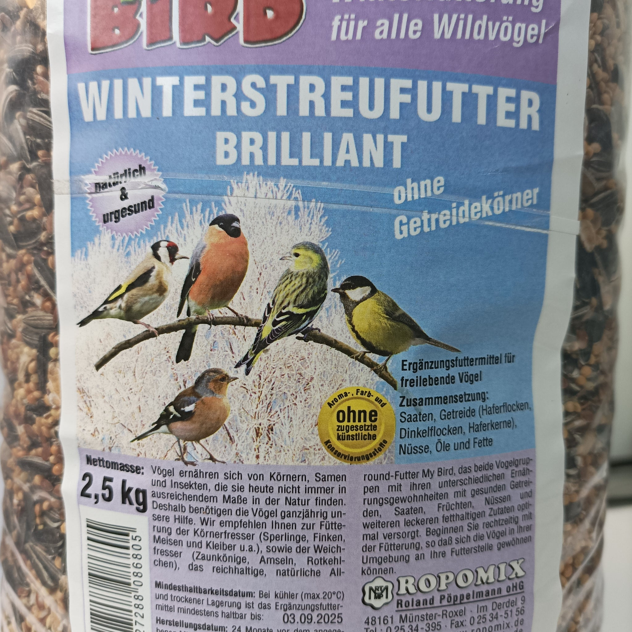 MyBird Winterstreufutter Brilliant ohne Getreidekörner