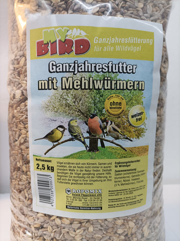 MyBird Ganzjahres-Streufutter mit Mehlwürmern