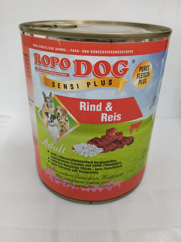 RopoDog SensiPlus Rind & Reis